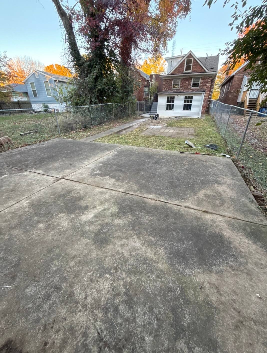 Cleared and cleaned residential lot